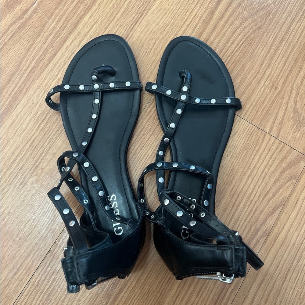 Guess Gladiator sandals black size 9